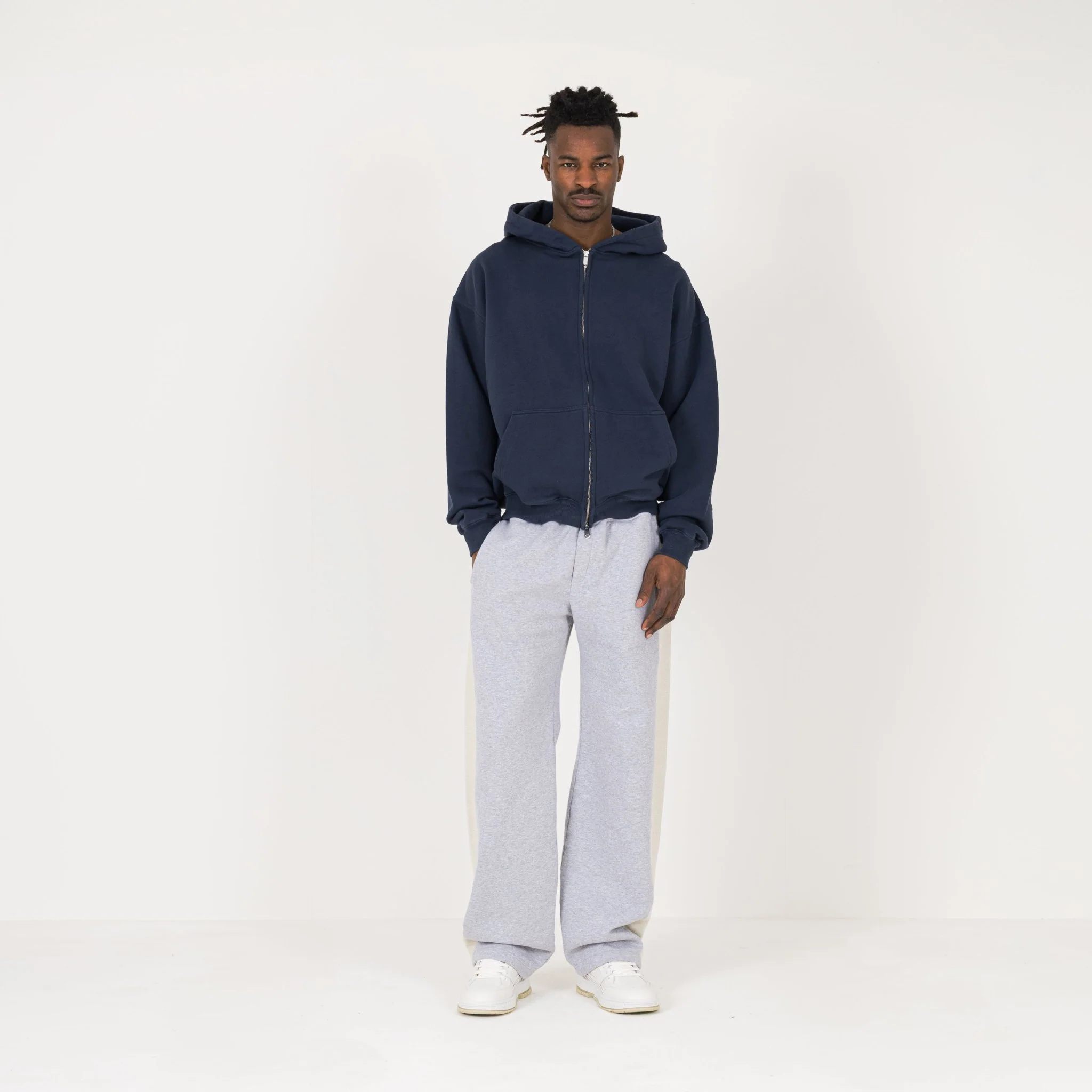 Zip Hoodie - Navy - Image 4