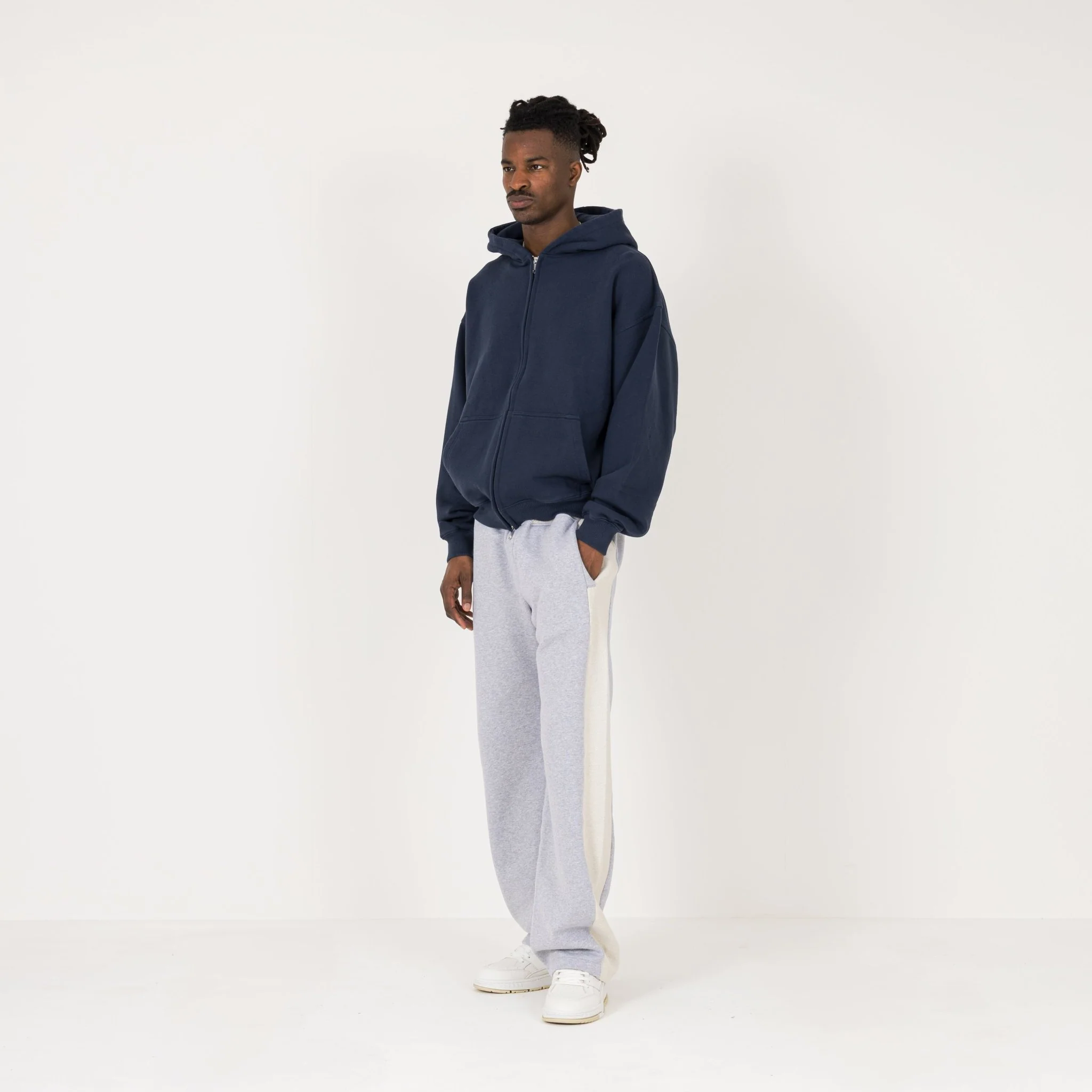 Zip Hoodie - Navy - Image 5