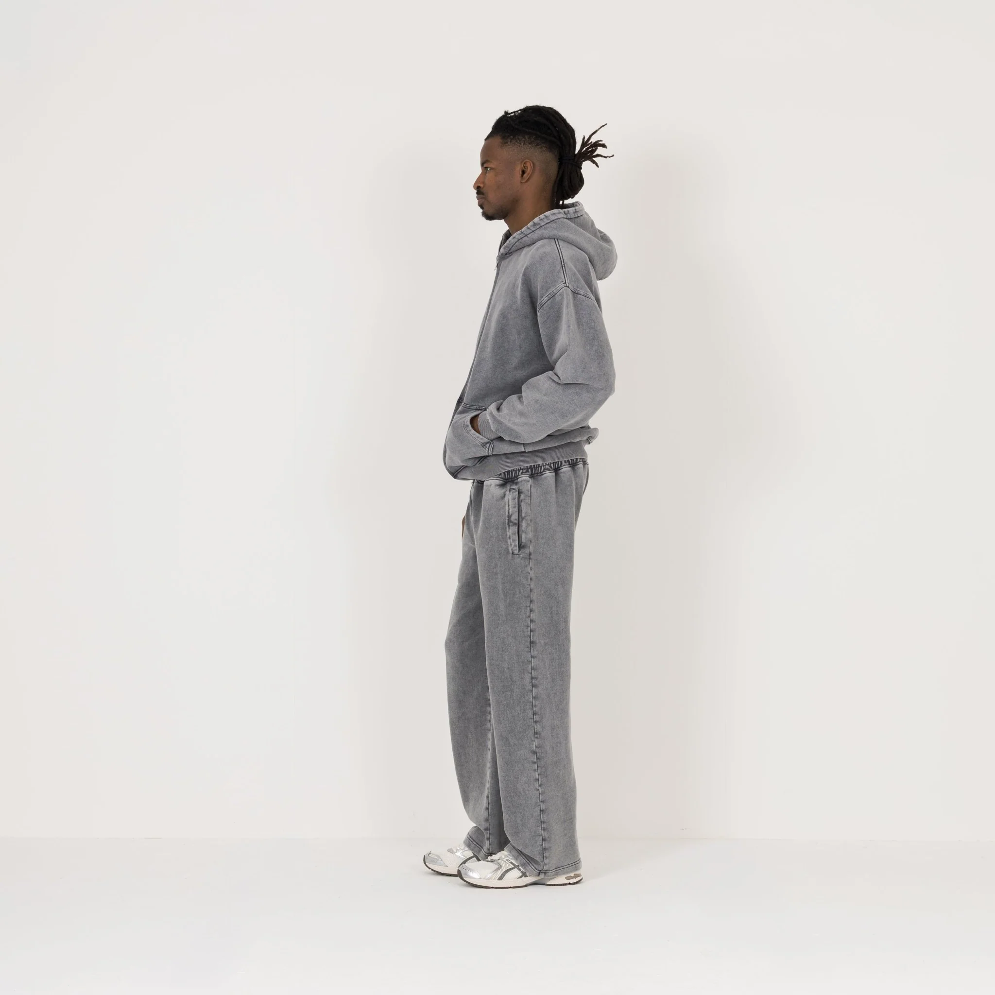 Zip Hoodie - Vintage Grey - Image 6